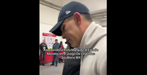 Video muestra cómo salió Rafa Márquez del estadio Morelos tras perder en Juego de Leyendas