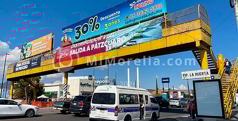 SCOP dará mantenimiento a puentes peatonales del distribuidor de salida a Pátzcuaro