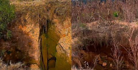 Socavones preocupan en Chilchota: podrían estar relacionados con escurrimientos