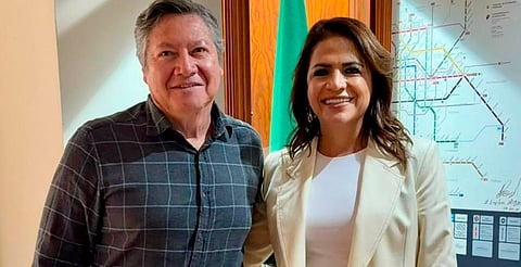 Fabiola Alanís se reúne con Héctor García, secretario de Movilidad de CDMX
