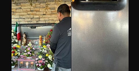 Virgen de Guadalupe se aparece en puerta de camioneta, en Guanajuato