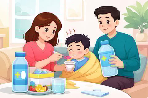 ¡Cuidado! No des suero oral a tu hijo si está sano, advierte el ISSSTE