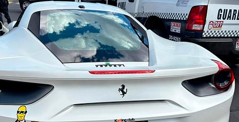 Ferrari asegurado en Morelia no estaba registrado en el Keko Fest, aclaran
