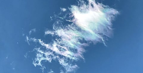 Nube color rosa con azul es captada en Michoacán por un chavo [VIDEO]