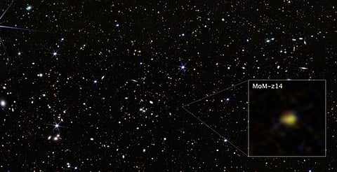 James Webb detecta galaxia formada 280 millones de años tras el Big Bang