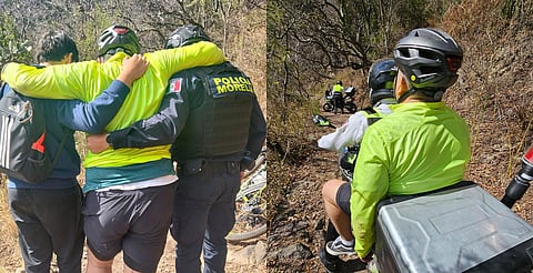 Policía de Morelia auxilia a lesionado en Filtros Viejos 