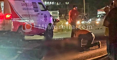 Accidente en Tarímbaro deja un motociclista muerto y un herido grave