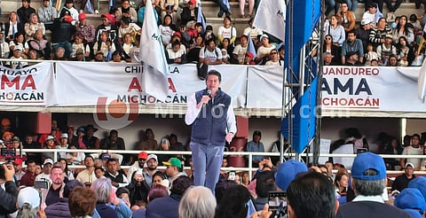 "AMA Michoacán es un levantamiento", Alfonso Martínez encabeza evento masivo en Morelia