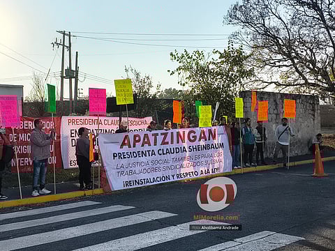 Sindicato de Apatzingán pide a Claudia Sheinbaum mediar en conflicto laboral; destacan despidos injustificados