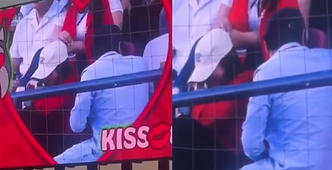 ¿Infidelidad en San Valentín? Pareja evita beso en la Kiss Cam de la Liga MX