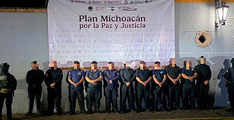 Procesan a 11 policías de Ecuandureo por presuntos vínculos delictivos