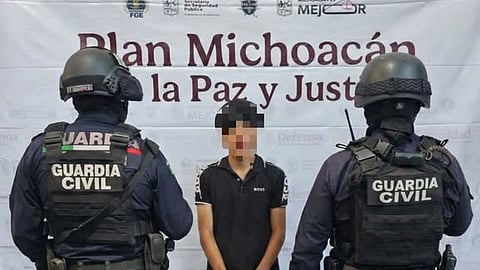 Arrestan a adolescente acusado de participar en jornada violenta del pasado fin en Michoacán
