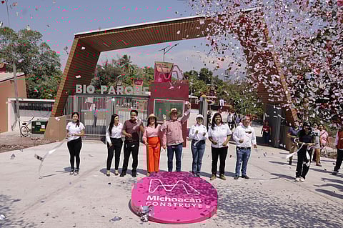 Inaugura Bedolla Bioparque Laguna de Chandio, nuevo espacio para la paz social de Apatzingán
