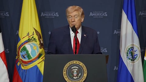 Trump asegura que narcotráfico llega a EU “principalmente desde México”