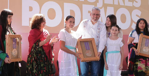 Mujeres conducen el rumbo de Michoacán y de México: Bedolla entrega la Presea Eréndira 2026
