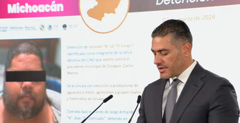 Destacan detención de “El Congo” en Michoacán por extorsión a productores