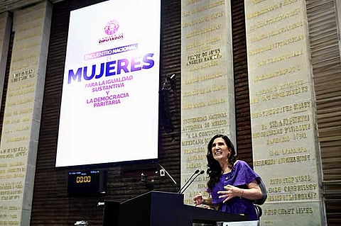 Kenia López destaca avances de mujeres en la Cámara de Diputados