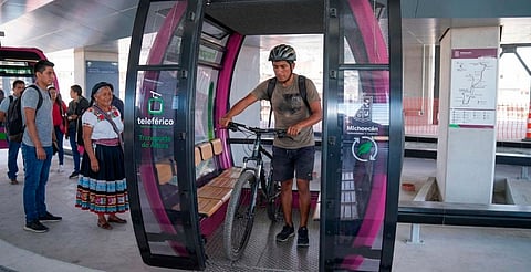 Podrás viajar con tu bici en el teleférico de Uruapan