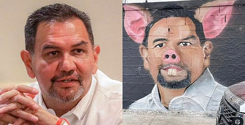 El mural fue eliminado tras la polémica