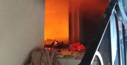 Se incendia casa en Rinconada del Valle; bomberos evitan tragedia