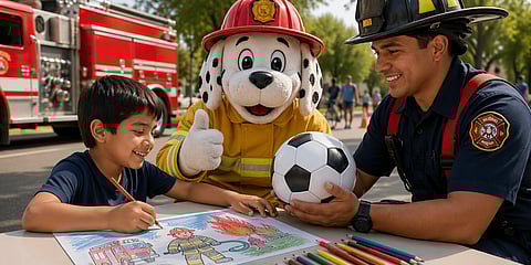 Bomberos de Morelia regalarán balones en el Día del Niño