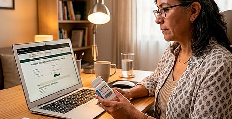 Incluye datos del fabricante, distribuidor y titular del registro