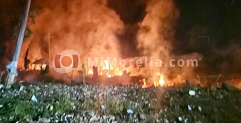 Explota polvorín en Valle de Guadalupe; estruendo se sintió en todo Tangancícuaro [VIDEO]