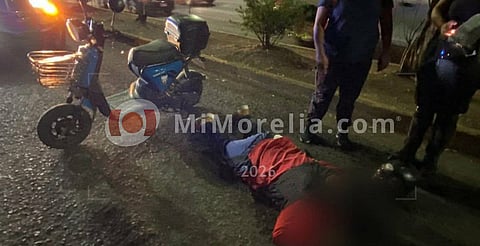 Motociclista se accidenta en Morelia; no revelaron quién es
