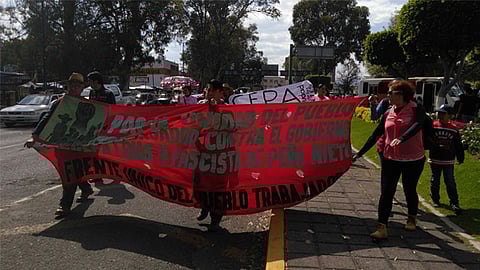 Salieron del Obelisco a Lázaro Cárdenas rumbo al Centro Histórico (Foto: ACG)