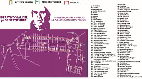 En el transcurso del viernes y conforme vayan terminando los eventos cívicos, artísticos y culturales, se liberarán las calles