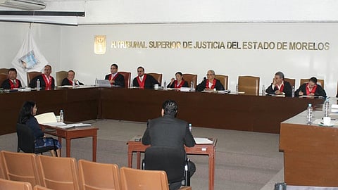 Quedaron tres magistrados en dicha instancia, encabezados por la presidenta Carmen Cuevas (Foto: @TSJMorelosOf)