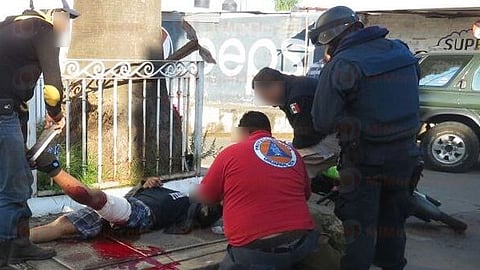 La persona fue llevada a un hospital para su atención