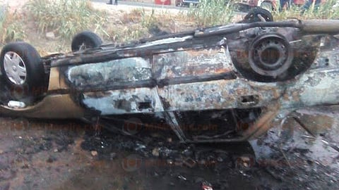 Un Honda café, el vehículo siniestrado (Foto: RED 113)