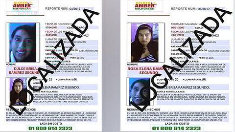 La procuraduría michoacana agradeció el apoyo ciudadano para encontrar a las niñas