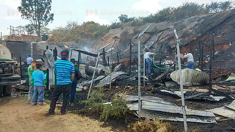 Todo quedó en daños materiales