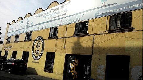 PAN, PT y PRI estatal tienen los edificios de su propiedad (Foto Facebook: J Ricardo Bravo Bastida)