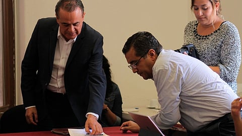 Sigala Páez anticipó un próximo encuentro con la presidenta del Tribunal de Justicia Administrativa (Foto: ACG)
