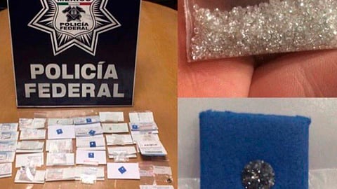 El monto económico de los diamantes se determinó como invaluable debido a los diferentes pesos y tamaños de las piezas (Foto: @poloespejel)