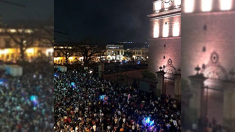 Gracias al operativo de seguridad y vialidad en el Centro Histórico se registró saldo blanco durante las actividades de este sábado (Foto: Cortesía)