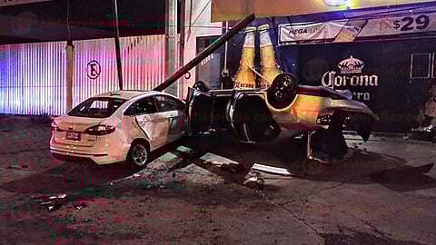 Aparentemente el exceso de velocidad influyó en el accidente (Foto: RED 113)