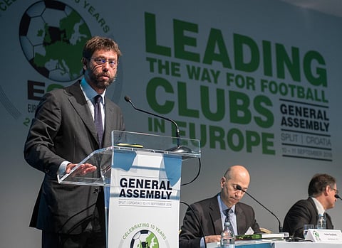 Andrea Agnelli, presidente de Juventus y la ECA (Foto: @juventusfces)