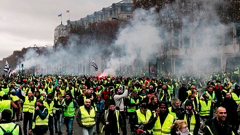 Las manifestaciones ocurrieron en el marco de la séptima semana de inconformidad (Foto: @arainfonoticias)
