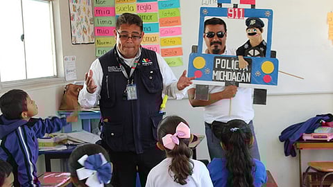 La SSP refrenda su compromiso de continuar trabajando a favor de la niñez michoacana con el objetivo de darles la seguridad que de merecen (Foto Cortesía)