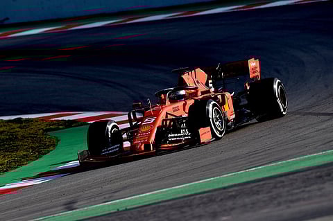 El Ferrari de Vettel fue el más rápido de la primera sesión de prácticas de 2019 (Cortesía Twitter: @ScuderiaFerrari)