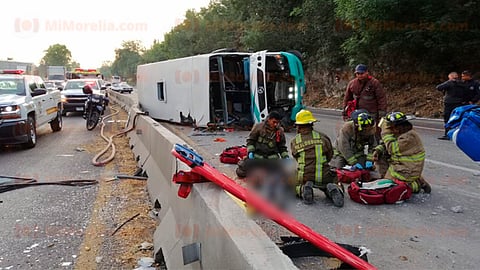 El percance ocurrió alrededor de las 6:50 horas este lunes (Foto: RED113)