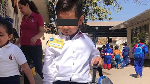 La empresa le obsequió al niño una bicicleta con el mensaje (Foto: Facebook/Maritza Ramirez)