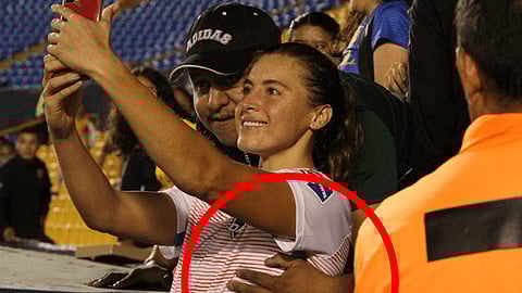 El equipo pidió ayuda a los aficionados para identificar al agresor (Foto: @futfemenilmx)