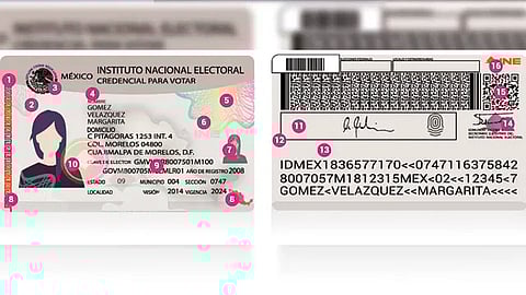 La tecnología y la protección de los datos personales de la credencial se ha fortalecido en los últimos años (Foto: ine.mx)