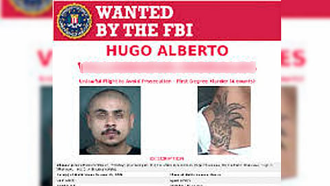Se emitió una orden de arresto estatal del condado de Wyandotte, Kansas, para Hugo Alberto V (Foto https: fbi.gov/) 