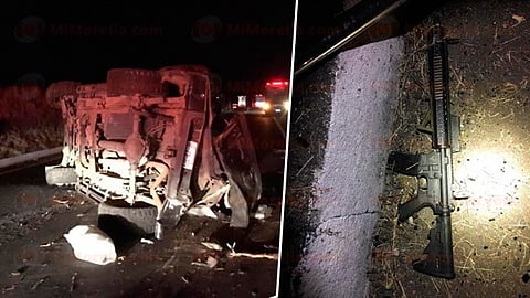 El hecho sucedió a la altura de la región de Álvaro Obregón, en el sentido hacia Zinapécuaro (Foto: RED 113/Especial)